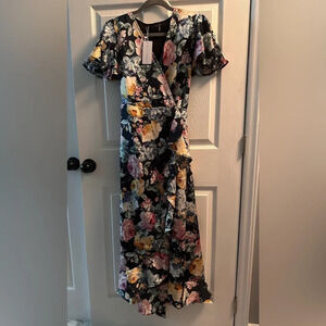 NWT Baltic Born floral wrap dress, small